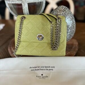 Kate Spade Yellow Quilted Natalia Shoulder Bag